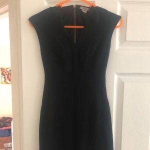Helmut Cotton Black Cap Sleeve Dress